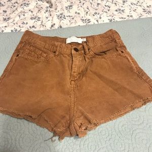 Corduroy shorts